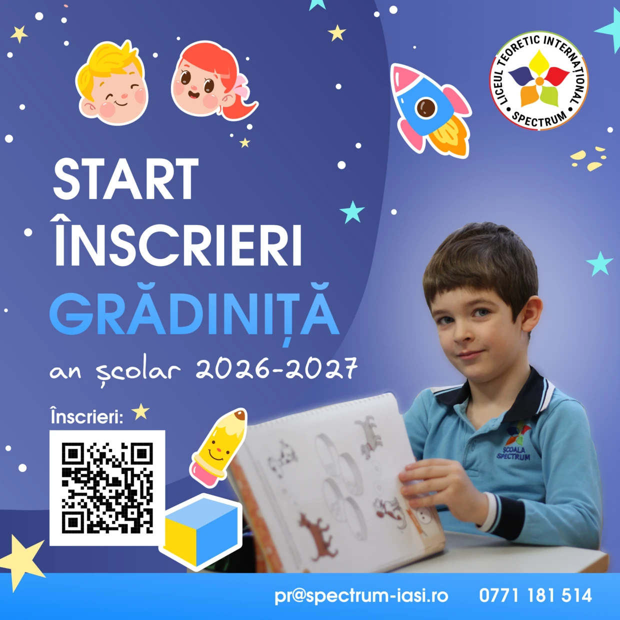 Start înscrieri grădiniță!
